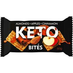 Keto Bites кето бар бадем с ябълки и канела (60 г)