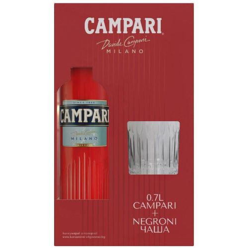 Campari ликьор + чаша (700 мл)
