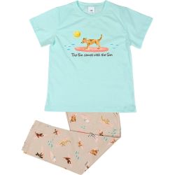 Christy детска пижама с къс ръкав и дълъг панталон за момче, куче (1 бр.)