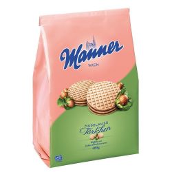 Manner вафлички с какаов крем и лешници (400 г)