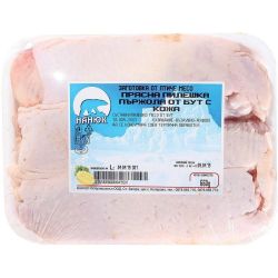 Nanuk прясна пилешка пържола от бут с кожа, на килограм (1 кг)