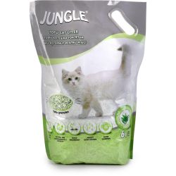 Jungle котешка тоалетна тофу с аромат на зелен чай (6 л)