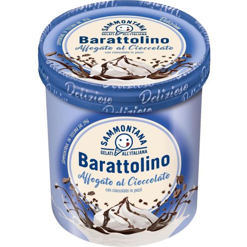 Sammontana Barattolino Affogato al Cioccolato сладолед млечен крем с шоколад и парченца шоколад (800 мл)