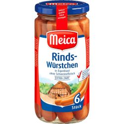 Meica говежди наденички в естествена обвивка, 6 бр. (380 г)