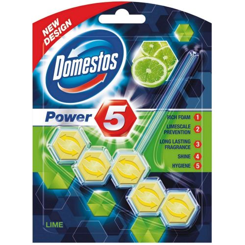 Domestos WC Power 5 ароматизатор за тоалетна лимон (55 г)