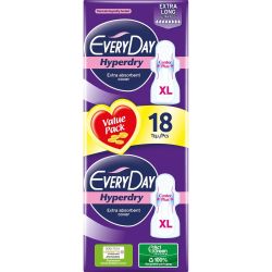 Everyday Hyperdry Extra Long Ultra Plus дамски преверъзки (18 бр.)