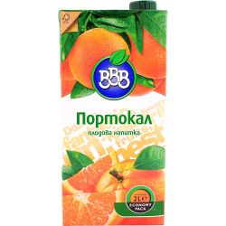 BBB плодова напитка портокал 10% (2 л)
