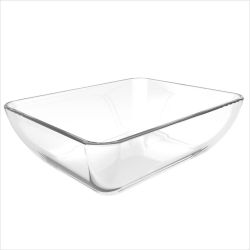 Pyrex правоъгълна тава, дълбока, 3.4 л, 27 см х 22 см (1 бр.)