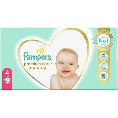 Pampers Premium Care пелени Maxi 4, 9 кг - 14 кг, 104 бр. (104 бр.)