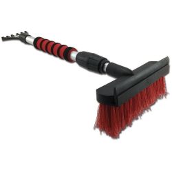 Care телескопична стъргалка за лед с четка, червена, 58 см - 78 см (1 бр.)