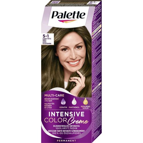 Palette Intensive Color Creme боя за коса 5-1, хладно светло кафяв (1 бр.)