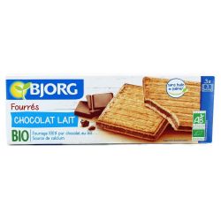 Bjorg био бисквити с пълнеж от млечен шоколад (225 г)