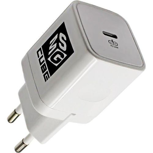 MSG Cube PD адаптер, 20W, 1 USB, бял (1 бр.)