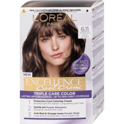 Excellence Cool Creme Ultra Ash Dark Blond боя за коса 6.11 (1 бр.)