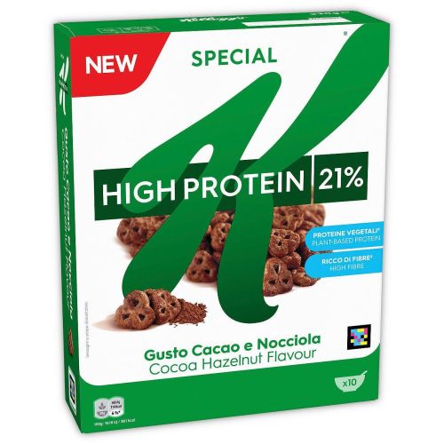 Kellogg's Special K зърнена закуска протеин с вкус на лешник и какао (320 г)