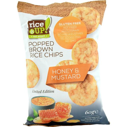 Rice Up оризов чипс мед и горчица (60 г)