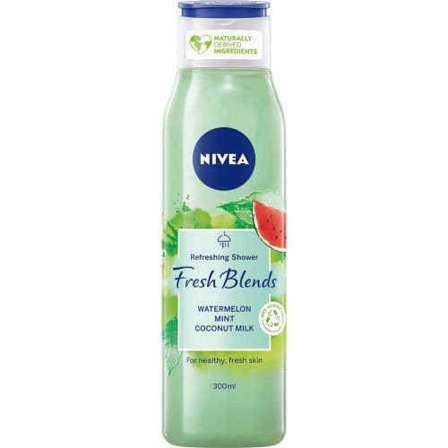 Nivea душ гел Fresh Blends Watermelon, Mint, Coconut Milk (300 мл)