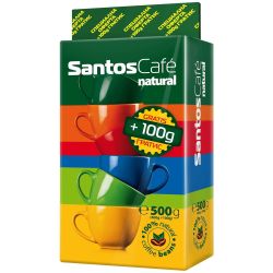 Santos Cafе Natural мляно кафе, 400 г + 100 г (500 г)