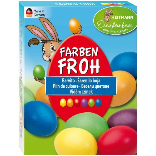 Heitmann течни бои за яйца, свежи цветове, 6 цвята (1 бр.)