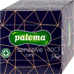 Paloma Sensitive Care салфетки за лице трипластови (60 бр.)