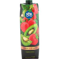 BBB плодова напитка сок киви и ягода 15% (1 л)