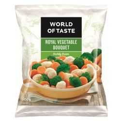World of Taste замразени зеленчуци за тиган кралски микс (450 г)