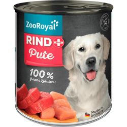 ZooRoyal кучешка консервирана храна с говеждо и пуйка (800 г)