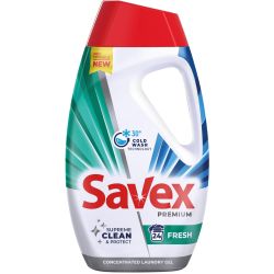 Savex 2In1 Fresh течен препарат за пране, 24 пранета (1.08 л)