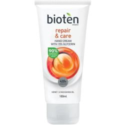 Bioten Repair & Care Honey & Macadamia Oil възстановяващ крем за ръце (100 мл)