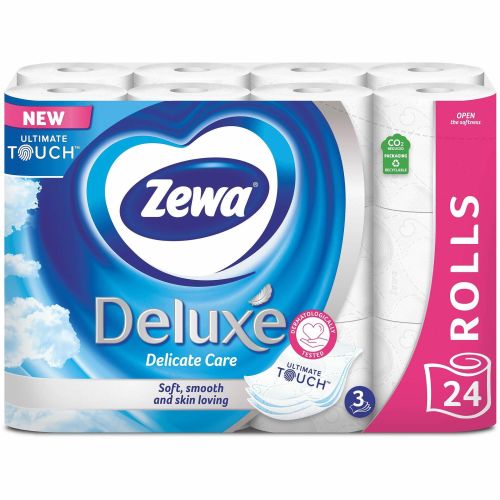 Zewa Deluxe Delicate Care трипластова тоалетна хартия (24 бр.)