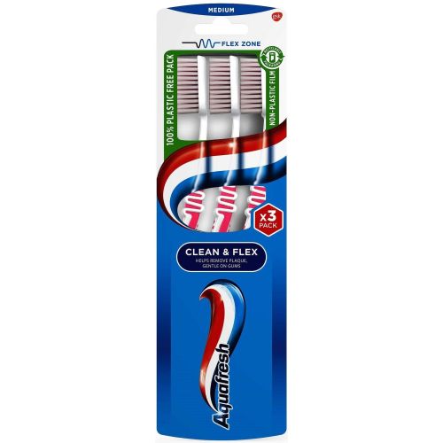 Aquafresh Flex Trio четки за зъби (3 бр.)