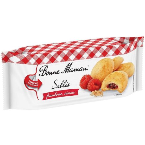 Bonne Maman бисквити с малини и сусам (150 г)