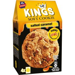 Allatini Kings бисквити с бял шоколад и солен карамел (160 г)
