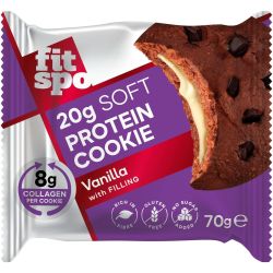 Fit Spo протеинова бисквита с 20 г протеин, ванилия (70 г)