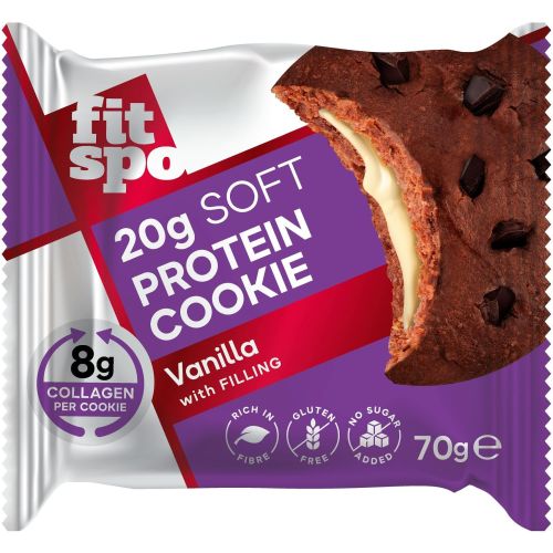 Fit Spo протеинова бисквита с 20 г протеин, ванилия (70 г)