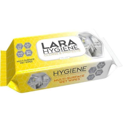 Lara Gygiene мокри кърпи с белина за баня (50 бр.)