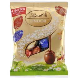Lindt Lindor смесени шоколадови великденски яйца (180 г)