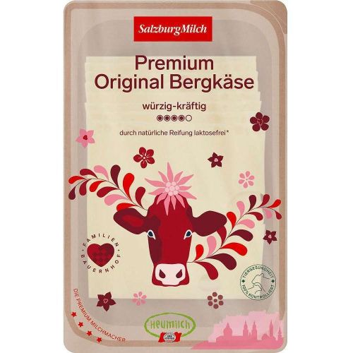 SalzburgMilch премиум бергкезе без лактоза 50%, слайс (150 г)