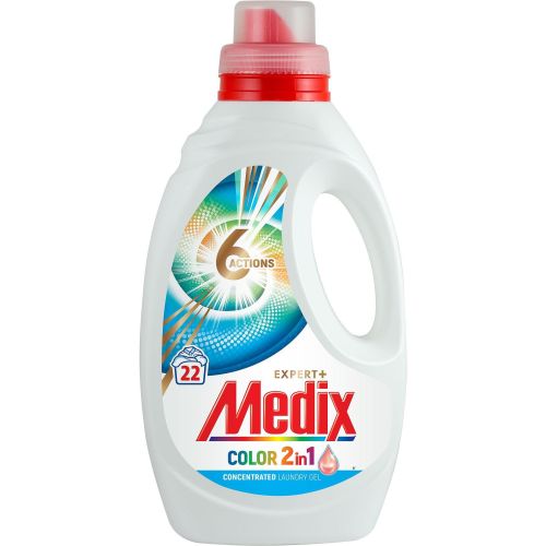 Medix 6 Action Color 2in1 течен перилен препарат, 20 пранета (1.1 л)