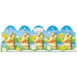 Lindt мини фигурки златни великденски зайчета (50 г)