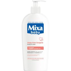Mixa Baby измиващ гел за коса и тяло без сапун (400 мл)