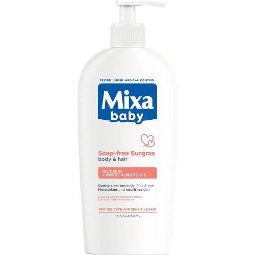 Mixa Baby измиващ гел за коса и тяло без сапун (400 мл)