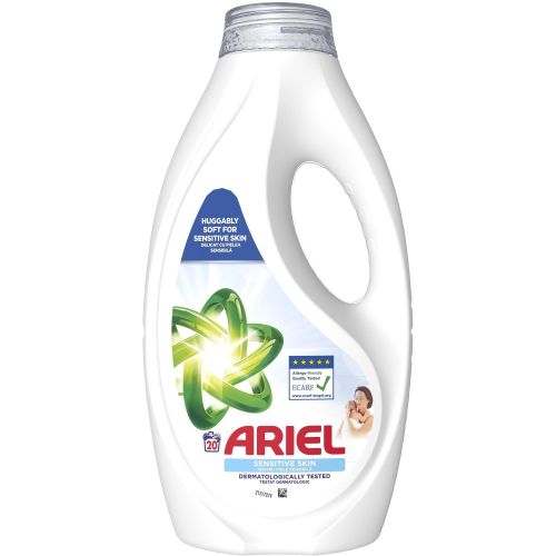 Ariel Sensitive Skin течен преперат за пране за бебешки дрехи, 20 пранета (900 мл)