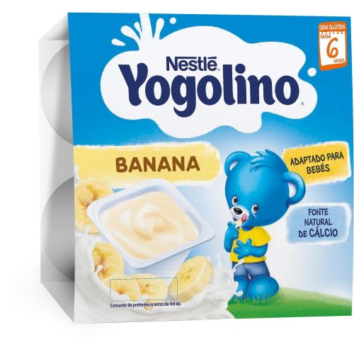 Nestle Yogolino млечен десерт с банан, 4 бр. х 100 г (400 г)