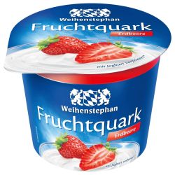 Weihenstephan плодова извара ягода, малина (500 г)