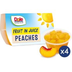 Dole Fruit in Juice сок праскова, 4 бр. х 113 г (452 г)