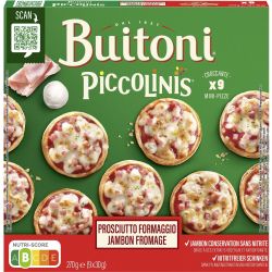 Buitoni мини пици прошуто, 9 бр. х 30 г (270 г)