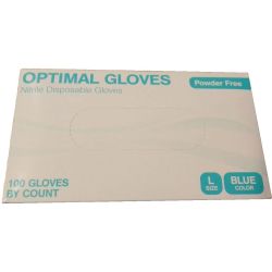 Optimal Gloves нитрилни ръкавици размер L, сини, 100 бр. (1 бр.)