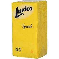 Luxica Special жълти салфетки, 2 пласта, 1/8, 38 см, 40 бр. (40 бр.)