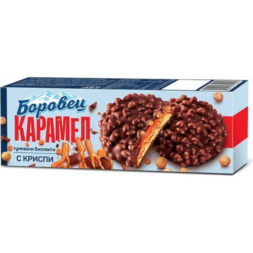 Боровец бисквити с карамел и криспи (180 г)